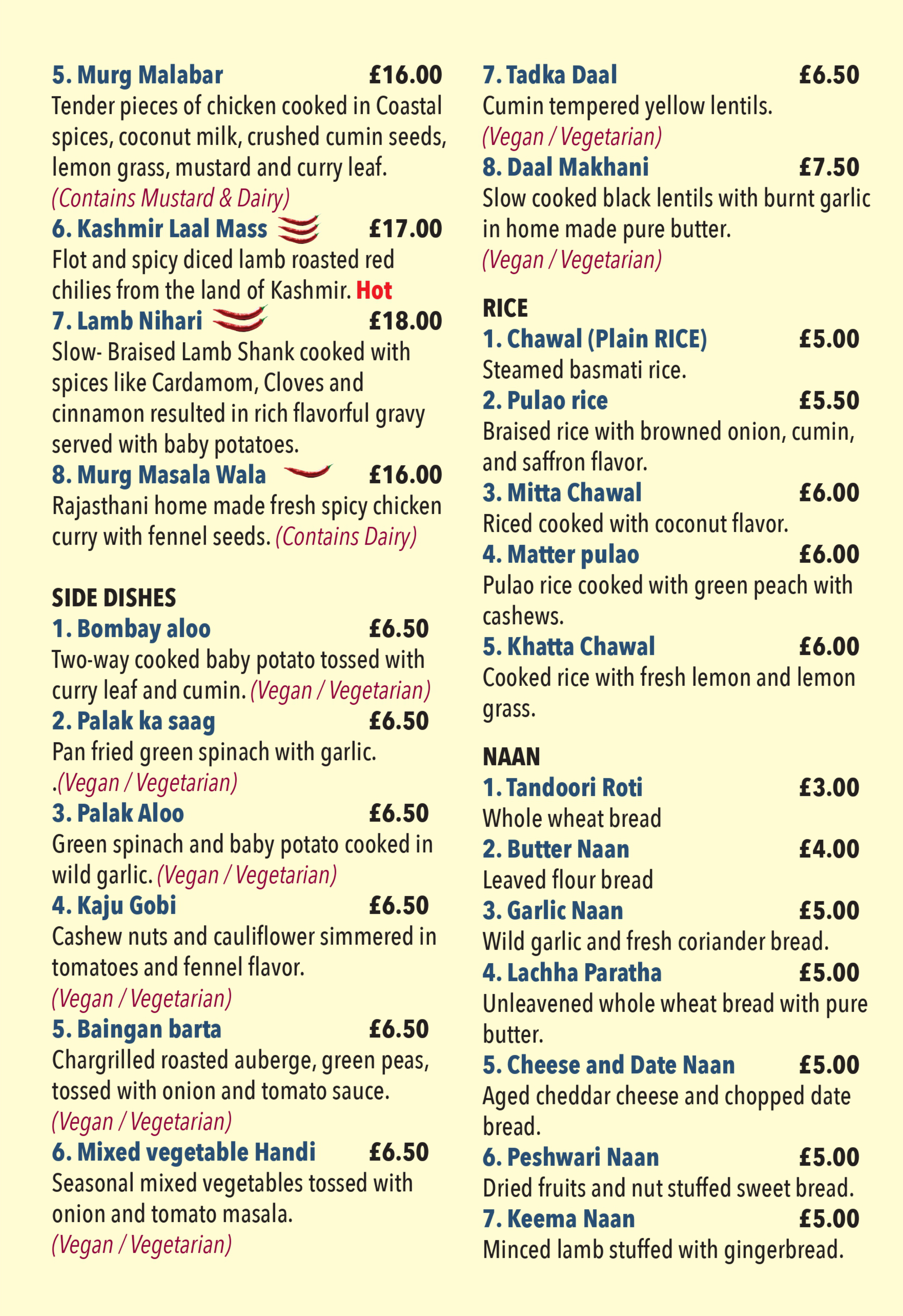 Takeaway Menu Page 3
